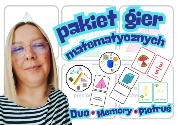 Pakiet gier matematycznych - produkt cyfrowy do samodzielnego wydruku